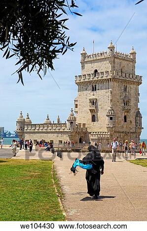 Belem Tower (Torre de Belém) built by Francisco de Arruda, Lisbon, Portugal View Large Photo Image Stock Image - Belem Tower (Torre de Belém) built by Francisco de Arruda, Lisbon, Portugal. Fotosearch