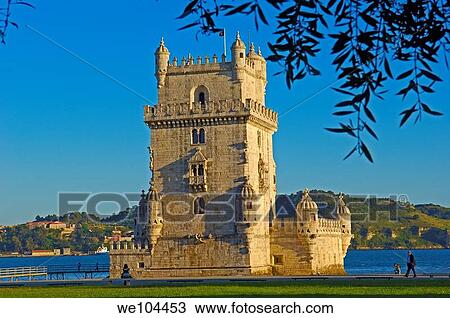 Belem Tower (Torre de Belém) built by Francisco de Arruda, Lisbon, Portugal View Large Photo Image Stock Image - Belem Tower (Torre de Belém) built by Francisco de Arruda, Lisbon, Portugal. Fotosearch