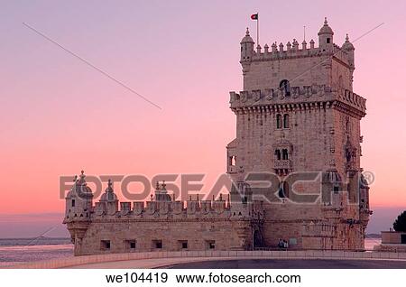 Belem Tower (Torre de Belém) built by Francisco de Arruda, Lisbon, Portugal View Large Photo Image Stock Photo - Belem Tower (Torre de Belém) built by Francisco de Arruda, Lisbon, Portugal. Fotosearch