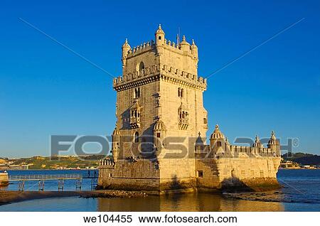 Belem Tower (Torre de Belém) built by Francisco de Arruda, Lisbon, Portugal View Large Photo Image Stock Photography - Belem Tower (Torre de Belém) built by Francisco de Arruda, Lisbon, Portugal. Fotosearch