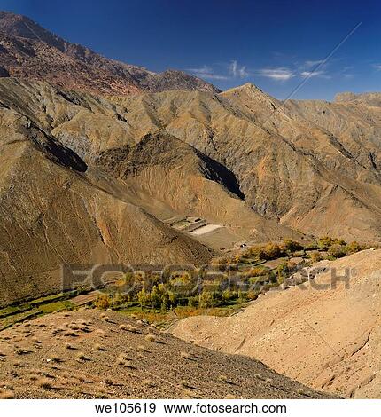 Berber village along a green valley at the Tizi n Tichka Pass over the High Atlas Mountains, Morocco View Large Photo Image Stock Photo - Berber village along a green valley at the Tizi n Tichka Pass over the High Atlas Mountains, Morocco. Fotosearch