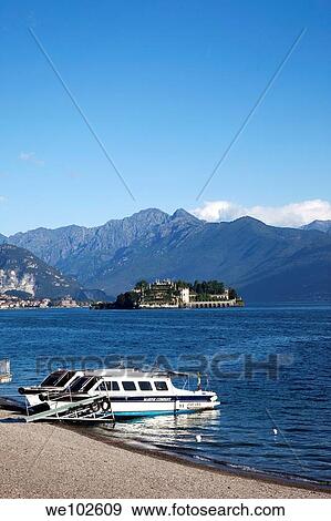 Stock Photo - Borromean Islands, Lake Maggiore, Piedmont, Italy. Fotosearch
