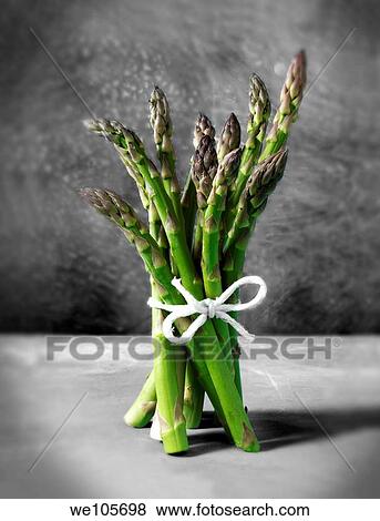 bunch of fresh asparagus spears View Large Photo Image Stock Photo - bunch of fresh asparagus spears. Fotosearch