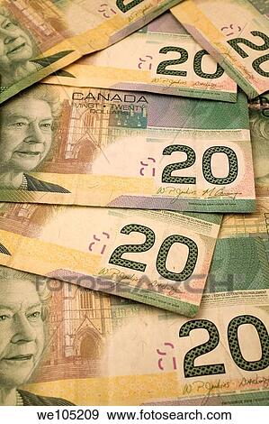 Canadian Twenty Dollar Bills, Studio Compositions View Large Photo Image Stock Photo - Canadian Twenty Dollar Bills, Studio Compositions. Fotosearch