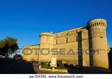 Castle, Gordes, Vaucluse, Provence-Alpes-Côte d´Azur, France View Large Photo Image Stock Photography - Castle, Gordes, Vaucluse, Provence-Alpes-Côte d´Azur, France. Fotosearch