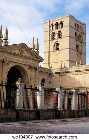 Stock Photo - Cathedral, Zamora, Castilla-Leon, Spain. Fotosearch