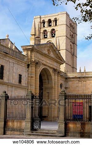 Stock Photograph - Cathedral, Zamora, Castilla-Leon, Spain. Fotosearch