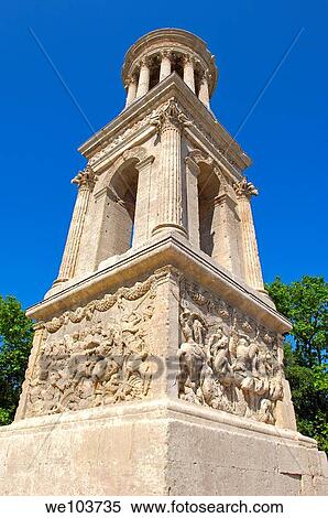 Cenotaph, Roman ruins of Glanum, Saint-Remy-de-Provence, Provence-Alpes-Côte d´Azur, France View Large Photo Image Stock Photography - Cenotaph, Roman ruins of Glanum, Saint-Remy-de-Provence, Provence-Alpes-Côte d´Azur, France. Fotosearch