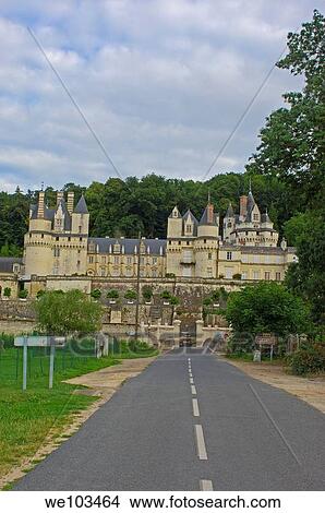 Picture - Chateau d´Usse, Rigny-Usse, Indre-et-Loire, Loire valley, France. Fotosearch