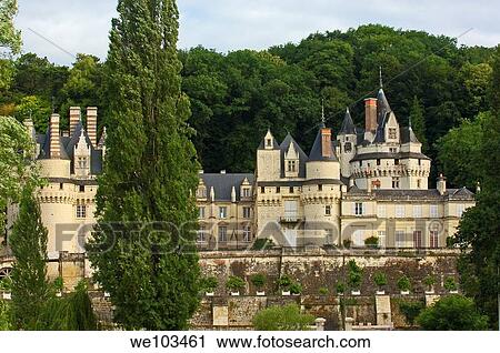 Stock Image - Chateau d´Usse, Rigny-Usse, Indre-et-Loire, Loire valley, France. Fotosearch