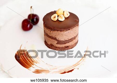 Chocolate layered cake View Large Photo Image Stock Photography - Chocolate layered cake. Fotosearch