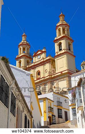 Church of Nuestra Señora de la Encarnacion, Olvera, Pueblos Blancos ´white towns´, Cadiz province, Andalusia, Spain View Large Photo Image Picture - Church of Nuestra Señora de la Encarnacion, Olvera, Pueblos Blancos ´white towns´, Cadiz province, Andalusia, Spain. Fotosearch