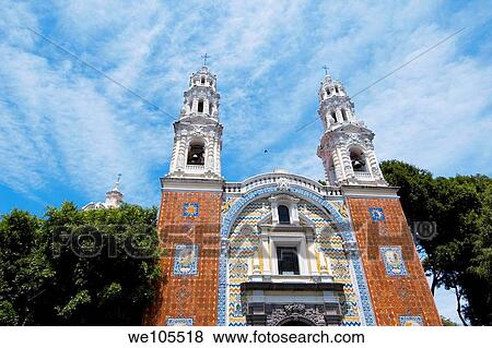 Church of Our Lady of Guadalupe Puebla Puebla Mexico View Large Photo Image Stock Photo - Church of Our Lady of Guadalupe Puebla Puebla Mexico. Fotosearch