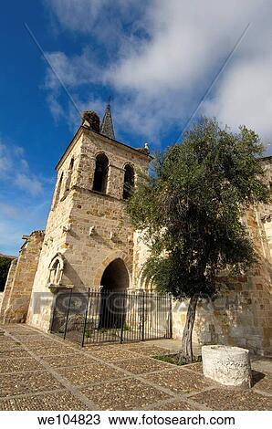 Stock Image - Church of San Cipriano, Zamora, Castilla-Leon, Spain. Fotosearch