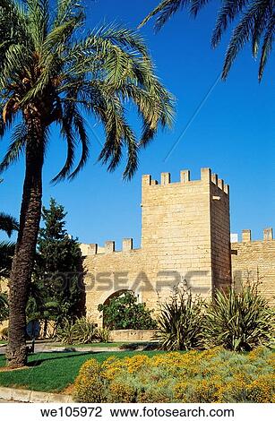 City wall Alcúdia, Mallorca island, Balearic Islands, Spain View Large Photo Image Stock Image - City wall Alcúdia, Mallorca island, Balearic Islands, Spain. Fotosearch