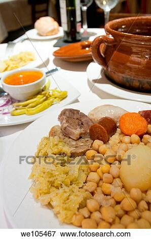 Cocido madrileño serving View Large Photo Image Stock Photo - Cocido madrileño serving. Fotosearch