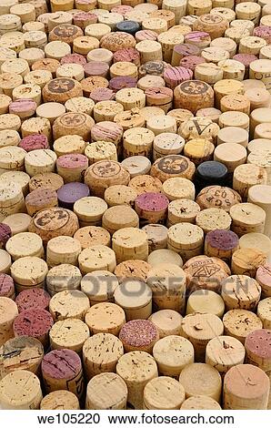 Collection of used wine corks standing on end View Large Photo Image Stock Image - Collection of used wine corks standing on end. Fotosearch