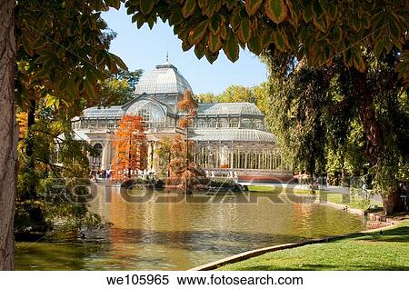 Stock Photography - Cristal Palace, The Retiro park Madrid, Spain. Fotosearch