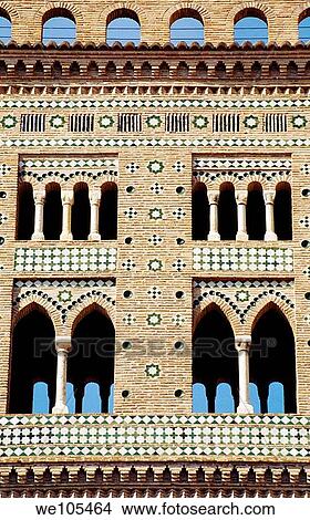 Detail of Salvador tower. Teruel, Aragon, Spain. View Large Photo Image Picture - Detail of Salvador tower. Teruel, Aragon, Spain.. Fotosearch