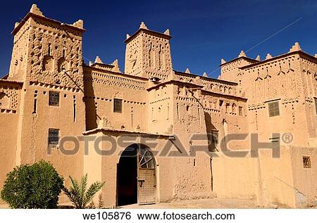 Entrance to the ancient heritage site Kasbah Amerhidl in the Skoura oasis Morocco View Large Photo Image Stock Photograph - Entrance to the ancient heritage site Kasbah Amerhidl in the Skoura oasis Morocco. Fotosearch