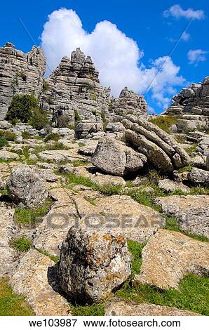 Erosion working on Jurassic limestones, Torcal de Antequera, Malaga province, Andalusia, Spain View Large Photo Image Stock Photo - Erosion working on Jurassic limestones, Torcal de Antequera, Malaga province, Andalusia, Spain. Fotosearch