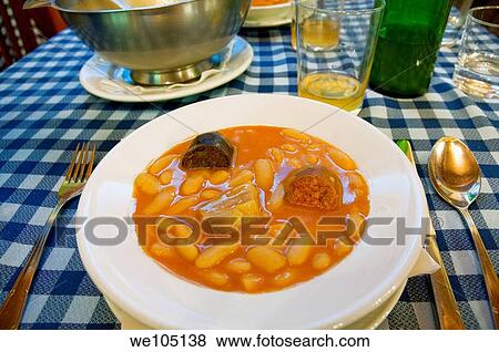 Fabada asturiana serving View Large Photo Image Stock Photo - Fabada asturiana serving. Fotosearch