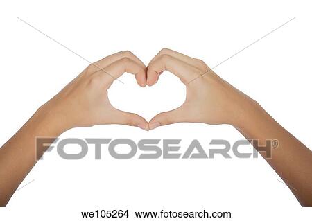 Female hands forming a heart on white background with clipping path View Large Photo Image Picture - Female hands forming a heart on white background with clipping path. Fotosearch