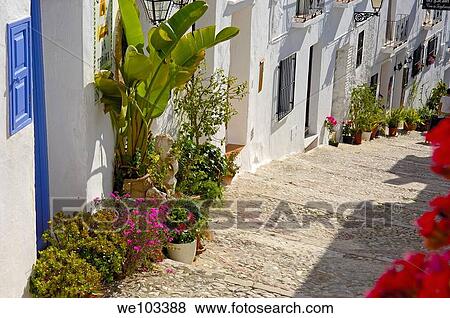Frigiliana, Axarquia, Costa del Sol, Malaga province, Andalusia, Spain View Large Photo Image Stock Photo - Frigiliana, Axarquia, Costa del Sol, Malaga province, Andalusia, Spain. Fotosearch