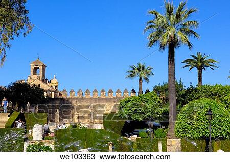 Gardens of the Alcazar de los Reyes Cristianos (Alcazar of the Christian Monarchs), Cordoba, Andalusia, Spain View Large Photo Image Stock Image - Gardens of the Alcazar de los Reyes Cristianos (Alcazar of the Christian Monarchs), Cordoba, Andalusia, Spain. Fotosearch