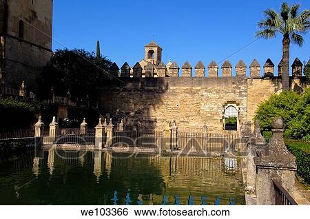 Gardens of the Alcazar de los Reyes Cristianos (Alcazar of the Christian Monarchs), Cordoba, Andalusia, Spain View Large Photo Image Stock Photograph - Gardens of the Alcazar de los Reyes Cristianos (Alcazar of the Christian Monarchs), Cordoba, Andalusia, Spain. Fotosearch