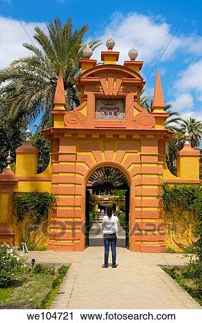 Gardens of the Alcazar, Reales Alcazares, Seville, Andalusia, Spain View Large Photo Image Stock Image - Gardens of the Alcazar, Reales Alcazares, Seville, Andalusia, Spain. Fotosearch