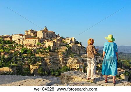 Stock Photo - Gordes, Vaucluse, Provence-Alpes-Côte d´Azur, France. Fotosearch