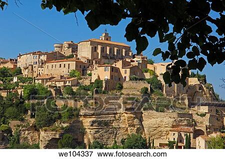 Stock Photo - Gordes, Vaucluse, Provence-Alpes-Côte d´Azur, France. Fotosearch
