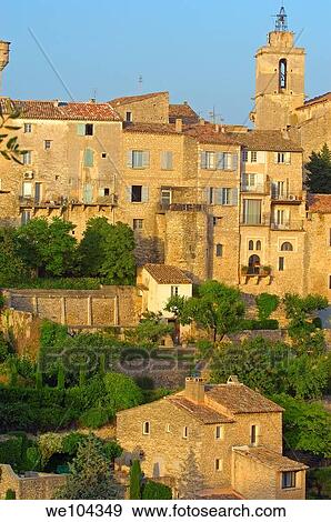 Stock Photo - Gordes, Vaucluse, Provence-Alpes-Côte d´Azur, France. Fotosearch