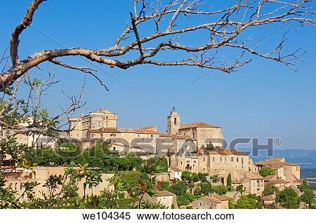 Stock Photography - Gordes, Vaucluse, Provence-Alpes-Côte d´Azur, France. Fotosearch