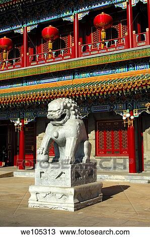 Guardian lion at the Xinhuamen Gate, Gate of New China, main entrance to the Zhongnanhai complex, Beijing, China View Large Photo Image Stock Image - Guardian lion at the Xinhuamen Gate, Gate of New China, main entrance to the Zhongnanhai complex, Beijing, China. Fotosearch