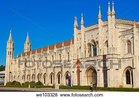 Stock Photo - Hieronymites Monastery (Mosteiro dos Jeronimos, UNESCO World Heritage Site), Belem, Lisbon, Portugal. Fotosearch