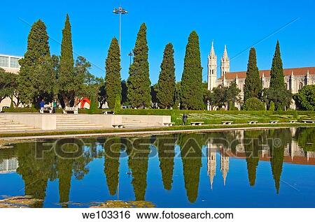 Stock Photograph - Hieronymites Monastery (Mosteiro dos Jeronimos, UNESCO World Heritage Site), Belem, Lisbon, Portugal. Fotosearch