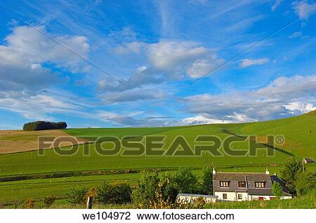 Stock Image - Landscape near Huntly, Aberdeenshire, Highland Region, Scotland, UK. Fotosearch