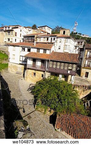 Lastres, Colunga, Asturias, Spain View Large Photo Image Stock Image - Lastres, Colunga, Asturias, Spain. Fotosearch