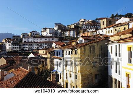 Lastres, Colunga, Asturias, Spain View Large Photo Image Stock Image - Lastres, Colunga, Asturias, Spain. Fotosearch