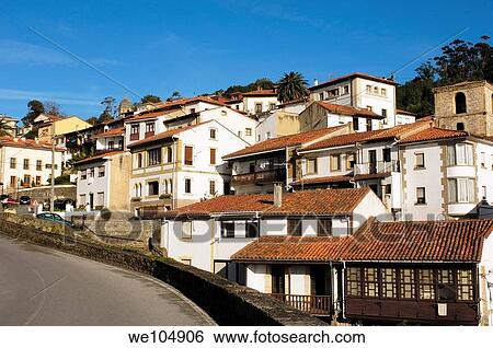 Stock Photograph - Lastres, Colunga, Asturias, Spain. Fotosearch