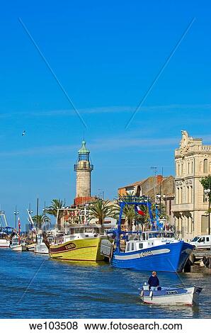 Le Grau-du-Roi, Petite Camargue, Gard, Languedoc-Roussillon, France View Large Photo Image Stock Photo - Le Grau-du-Roi, Petite Camargue, Gard, Languedoc-Roussillon, France. Fotosearch