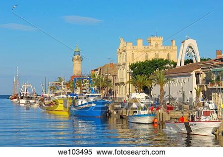 Le Grau-du-Roi, Petite Camargue, Gard, Languedoc-Roussillon, France View Large Photo Image Stock Photography - Le Grau-du-Roi, Petite Camargue, Gard, Languedoc-Roussillon, France. Fotosearch