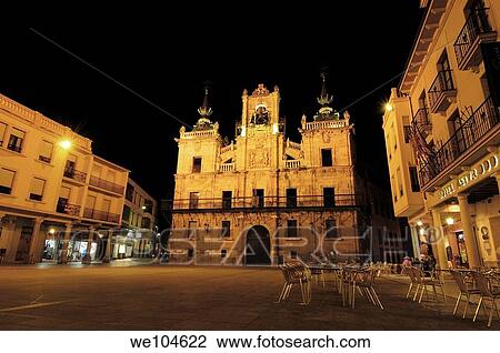 Main square and Town Hall, Astorga, Way of St James, Leon province, Castilla-Leon, Spain View Large Photo Image Stock Image - Main square and Town Hall, Astorga, Way of St James, Leon province, Castilla-Leon, Spain. Fotosearch