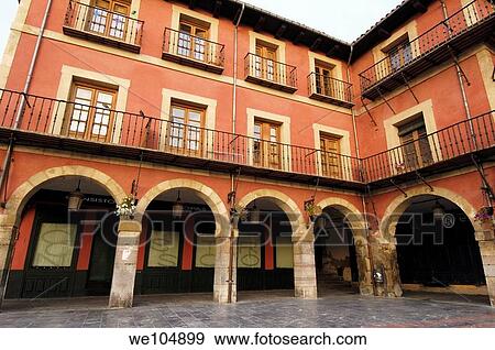 Main Square, Leon, Castilla-Leon, Spain View Large Photo Image Stock Photo - Main Square, Leon, Castilla-Leon, Spain. Fotosearch