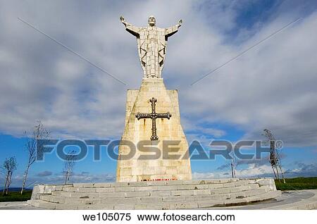 Monument to the Sacred Heart at mount Naranco, Oviedo, Asturias, Spain View Large Photo Image Stock Photography - Monument to the Sacred Heart at mount Naranco, Oviedo, Asturias, Spain. Fotosearch