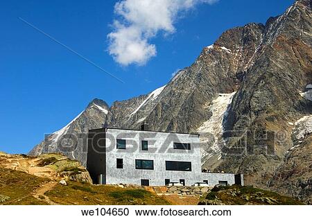 Mountain shelter Anenhuette, valley Loetschental, Valais, Switzerland View Large Photo Image Stock Image - Mountain shelter Anenhuette, valley Loetschental, Valais, Switzerland. Fotosearch