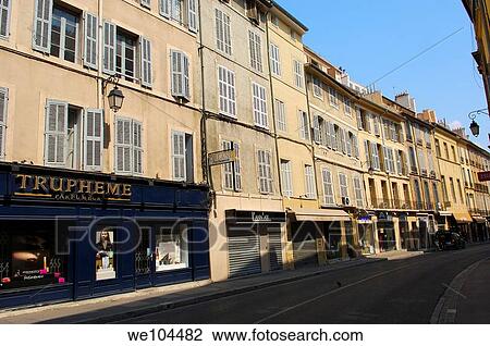 Old Town, Aix-en-Provence, Bouches-du-Rhône, Provence-Alpes-Côte d´Azur, France View Large Photo Image Stock Image - Old Town, Aix-en-Provence, Bouches-du-Rhône, Provence-Alpes-Côte d´Azur, France. Fotosearch