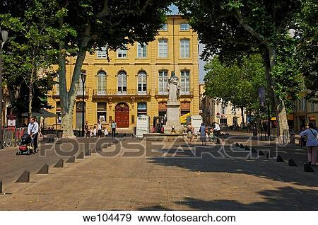 Stock Photo - Old Town, Aix-en-Provence, Bouches-du-Rhône, Provence-Alpes-Côte d´Azur, France. Fotosearch
